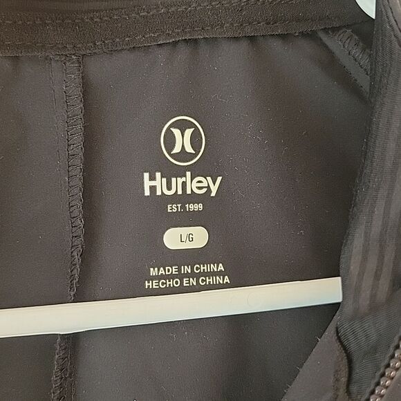 Hurley Women's Dress L Black Activewear Lightweight 1/4 Zip - Picture 2 of 8